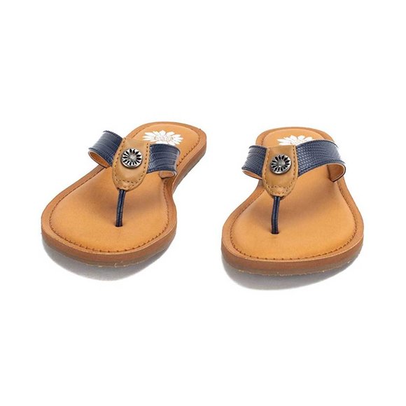 YELLOW BOX FLIP FLOPS DOMINIC COLOR NAVY M WIDTH - Picture 3 of 6